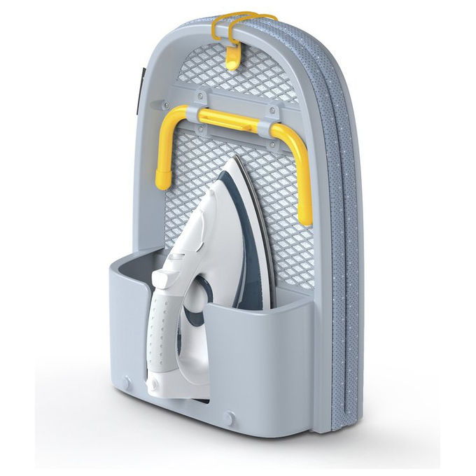 Joseph Joseph 50009 Asse da Stiro Pieghevole con Vano Portaferro Materiale Cotone Colore Grigio