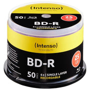 Intenso 5001115 Blu-Ray BD-R 25GB 6x Speed Stampabile Confezione da 50pz Cake Box colore Blu