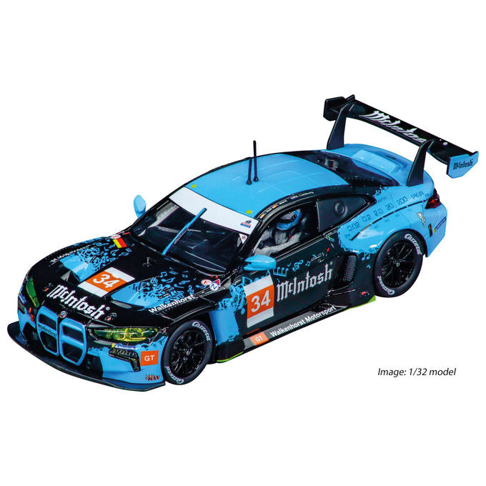 Carrera 50051025 BMW M4 GT3 Walkenhorst Motorsport No 34 Auto radiocomandata Scala 1:50 con Luci Funzionanti Batteria Litio Tempo di Ricarica 20 minuti con USB C colore Nero