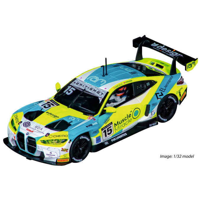 Carrera 50051027 HYBRID BMW M4 GT3 Auto da corsa telecomandata con luci e suoni scala 1:50 velocita' 1,8 m-s tempo di ricarica 20 minuti colore Nero