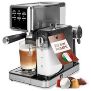 ProfiCook 501266 PC-ES-KA 1266 Macchina da caffe' Espresso con Schiumalatte 1,5 L 20 bar 1100 W colore Acciaio inox