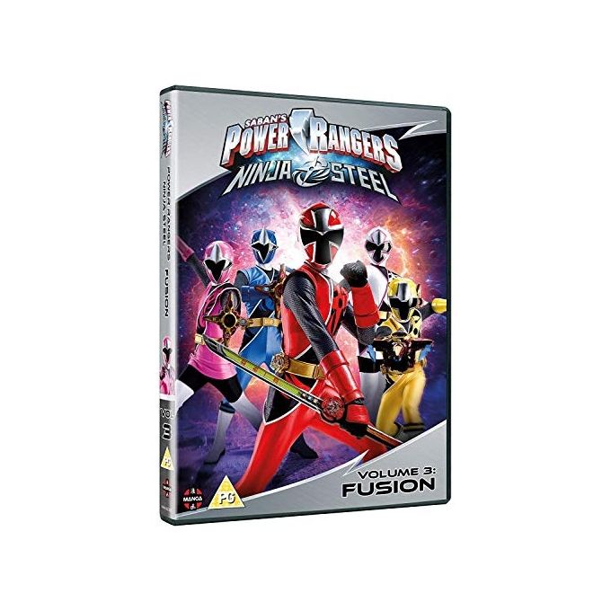 Crunchyroll Power Rangers Ninja Steel Fusion Volume 3 DVD Episodi 9-12 Regione 2 90 min Certificazione PG