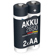 Ansmann 5035202 Batterie Ricaricabili NiMH Stilo AA 2850 mAh 1.2V 2 pezzi colore Argento