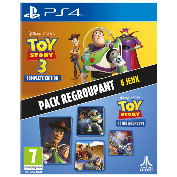 Atari 5056635623485 Toy Story: Retro Roundup and Toy Story 3 Complete Edition Double Pack Videogioco PlayStation 4 Edizione Standard Genere Azione Piattaforma colore Nero