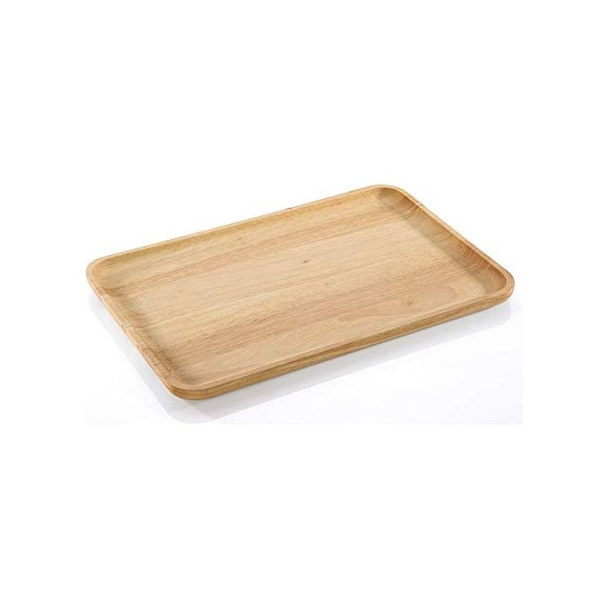 Zassenhaus 51049 Tavola Snack in Legno di Gomma 42 x 27.5 x 2 cm colore Marrone
