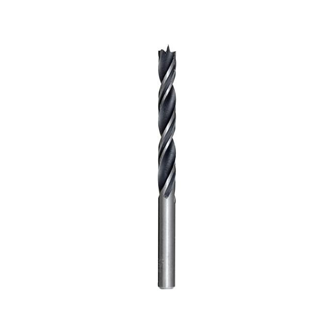 KWB 511463 Punta Elicoidale per Legno 3 mm Acciaio CV Punta di Centraggio Fresa a Spalla colore Nero