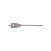KWB 5124-08 Punta Fresatrice Piatta per Legno 8 mm Attacco Esagonale 1-4'' ISO 1173 E 6.3 con Punta di Centraggio e 2 Pre-taglienti colore Grigio