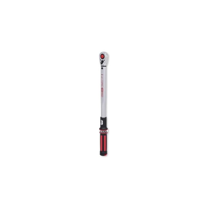 KS TOOLS 516.6542 ERGOTORQUE Chiave dinamometrica 1-2 pollice con testa a cricco reversibile 40-200 Nm colore Rosso