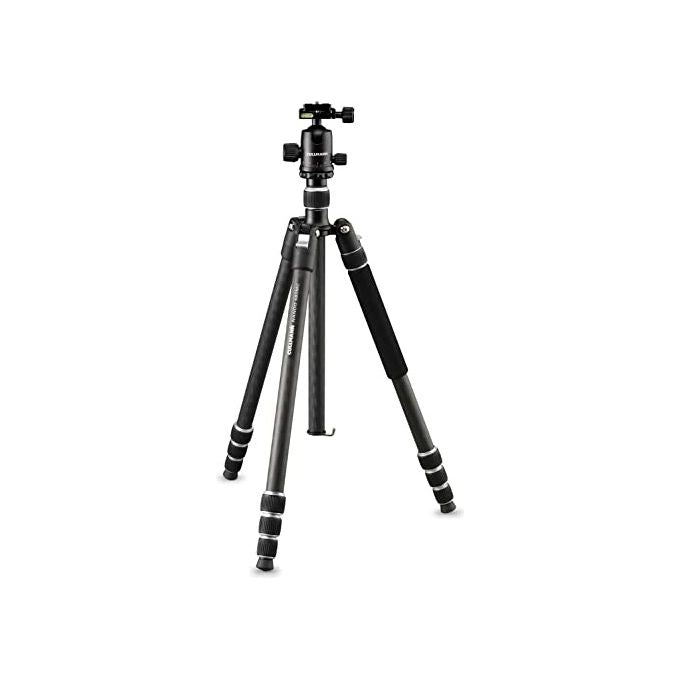 Cullmann 52349 Nando Treppiede da viaggio in carbonio con testa a sfera e sgancio rapido Arca colore Nero