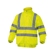 Delta Plus RENHVJA3X Reno-HV Giubbotto Alta Visibilita' 2 in 1 Maniche Staccabili EN ISO 20471 Classe 3 EN 343 taglia 3XL colore Giallo Fluo