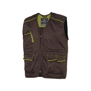 Deltaplus M6GIL Panostyle Gilet da Lavoro 6 Tasche Taglia XXL colore Marrone Verde