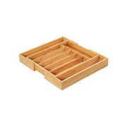 Zassenhaus KP0000054286 Eco Line Portaposate in Bambu' Estensibile 6 Scomparti da 34.5 a 48 cm colore Marrone
