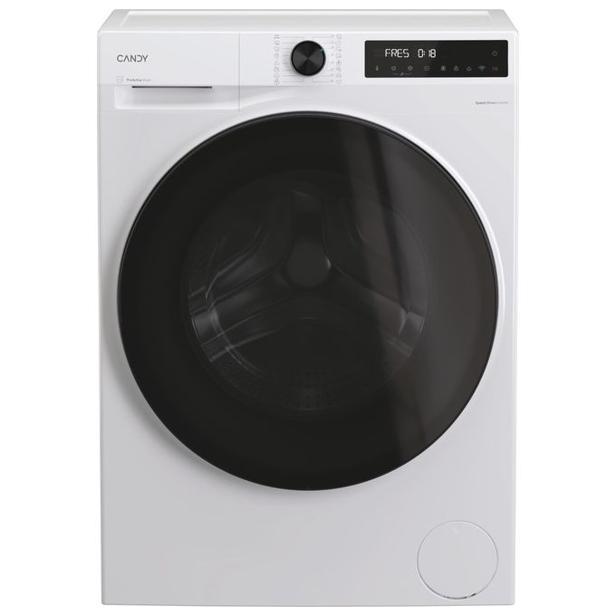 Candy BP 49SBL8-S Lavatrice Slim 9 Kg 1400 rpm Classe A Inverter Wi-Fi Vapore Libera installazione (85x60x52 cm) colore Bianco