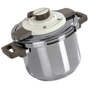 Barazzoni 5500450060 Facile Dual System 2.0 Pentola a Pressione Inox 18-10 6 L diametro 22 cm fondo Triplen Plus induzione