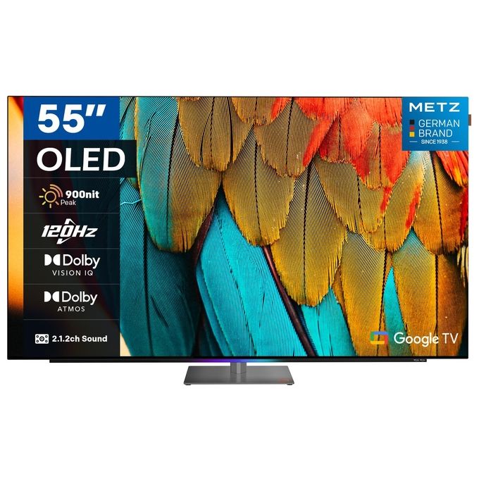 Metz 55MOD9500Z MOD9500 Smart TV OLED 55'' 4K 120Hz Google TV HDR10+ Dolby Vision IQ Dolby Atmos colore Nero