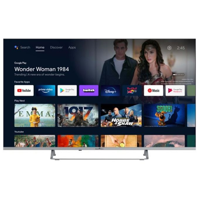 Smart Tech 55QA20V1 Smart TV 55'' 4K QLED DVB-T2 Android 11.0 colore Nero