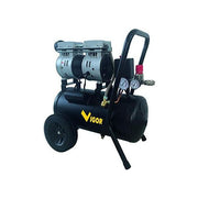 Vigor 5635015 VCA-S24 Compressore Silenziato 2 Cilindri Senza Olio 750W 24 L 8 bar 59 dB