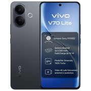 VIVO 5674786 V70 Lite 5G Smartphone 6 GB 256 GB Android 16.0 6.77'' AMOLED 120 Hz 50 MP 6500 mAh colore Nero