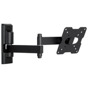 Meliconi FDR100 Flatstyle Staffa TV da Parete Doppio Braccio Orientabile 14'' 25'' VESA 50 75 100 Portata 25 Kg colore Nero