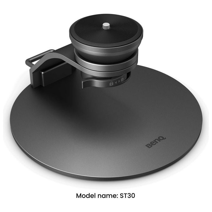 BenQ 5A.R0J10.00E ST30 Supporto da Tavolo per Proiettore GP520 TK705i TK705STi Regolabile ±20° Rotazione 360° Max 8 Kg colore Nero