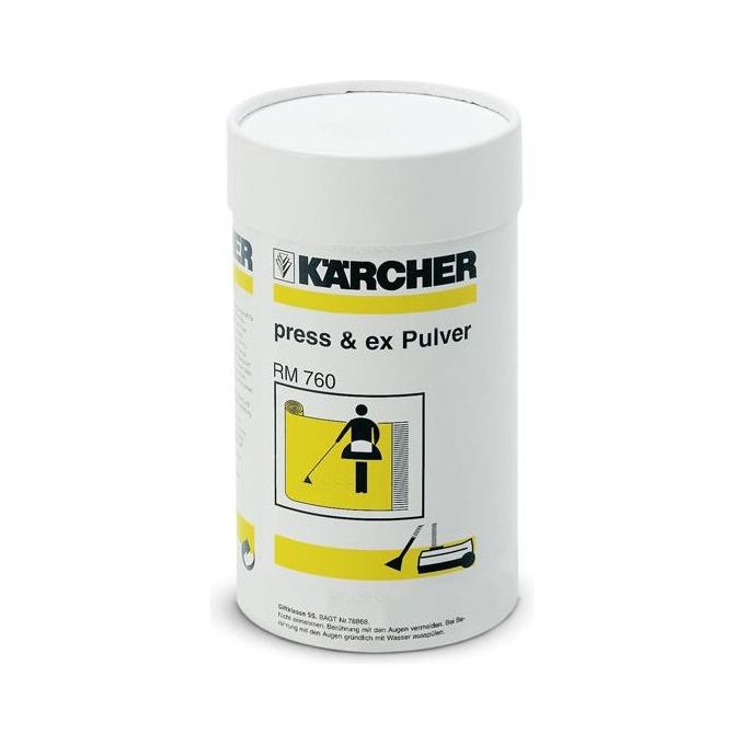 KARCHER 6.290-175.0 RM 760 Detergente in Polvere per Tappeti e Tappezzeria Puzzi Compatibile pH 8.2 0.8 Kg colore Bianco