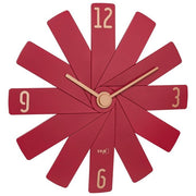TFA 60.3020.05 CLOCK IN THE BOX Orologio da Parete Design Modulare 40 cm Movimento Silenzioso Sweep colore Rosso