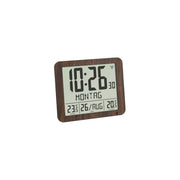 TFA-Dostmann 60.010700 Sveglia digitale con temperatura interna e esterna -10°C a +50°C indicazione giorno della settimana frequenza 433 MHz colore Legno
