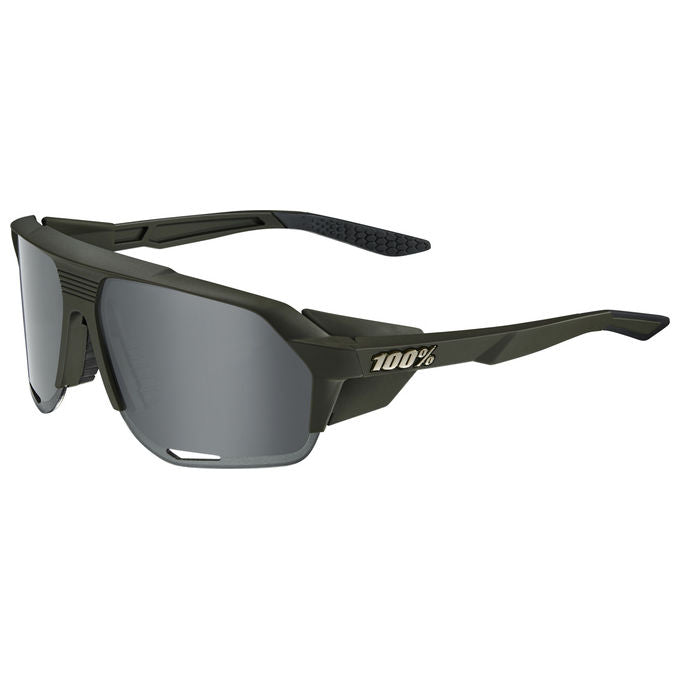 100% 60031-00001 Norvik Occhiali da Sole Avvolgenti Mezza Montatura Lenti Intercambiabili UV400 Nero colore Nero