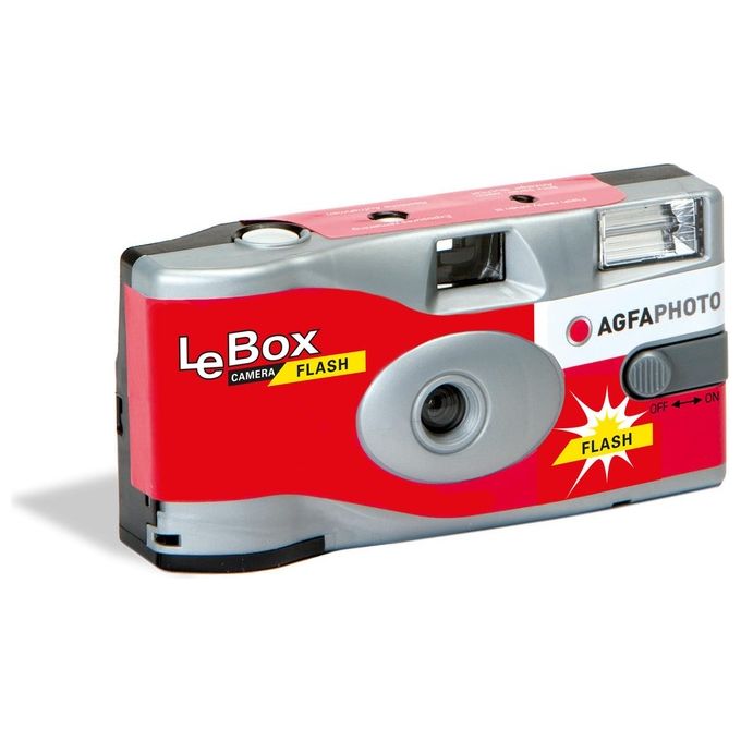 AgfaPhoto 601020 LeBox Flash Fotocamera Usa e Getta 35mm ISO 400 27 Esposizioni Flash Integrato