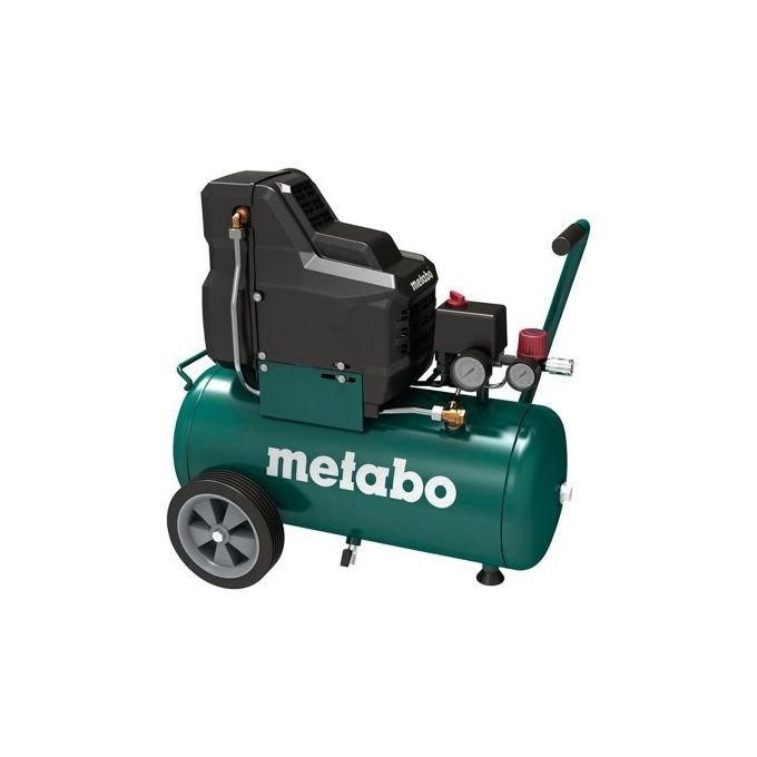Metabo 601532000 Basic 250-24 W OF Compressore a Pistoni Senza Olio 1.5 kW 8 bar 24 L 82 dB colore Verde Nero