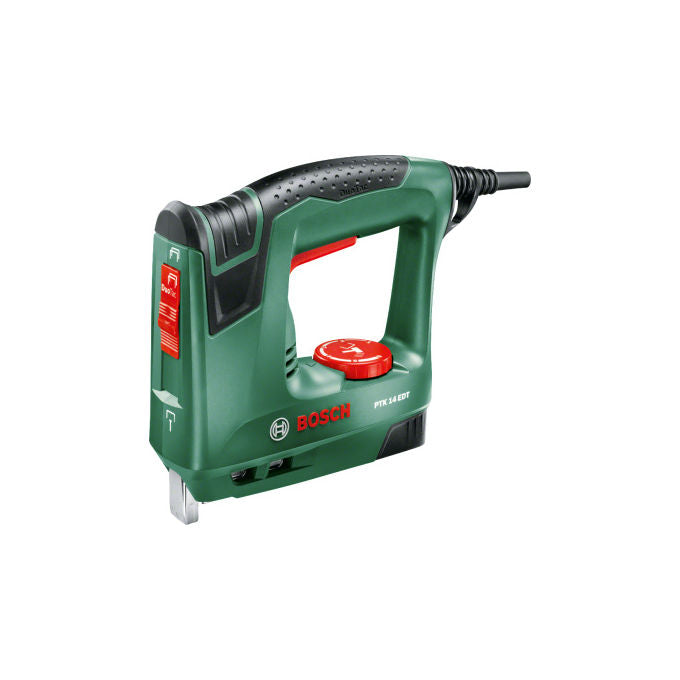 Bosch PTK14EDT Pinzatrice elettrica Imbastitura 30 colpi-min graffette 6-14 mm chiodi 14 mm colore Nero
