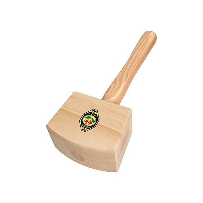 Kirschen 6160160 Mazzuolo da Falegname testa in faggio bianco manico in frassino 160mm 1 Kg DIN 7461