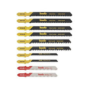 KWB 49617220 Set 10 Lame per Seghetto Alternativo Attacco T S-20 HCS Legno HSS Metallo Universale