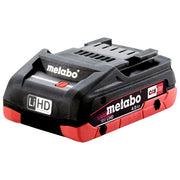Metabo 625367000 Batteria 18V 4 Ah LiHD tecnologia Ultra M gestione intelligente delle batterie indicatore di carica residua colore Nero