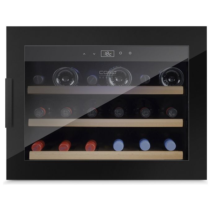 Caso 627 WineSafe 18 EB Cantinetta Vino Incasso 18 Bottiglie Compressore Classe G 38 dB Sensor Touch colore Nero
