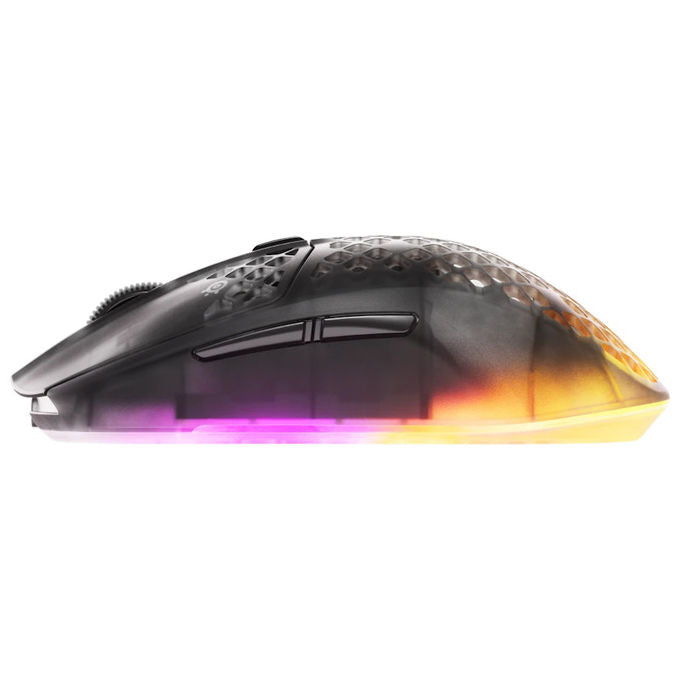 SteelSeries 62717 Aerox 3 Wireless Gen 2 Mouse da Gioco Ultraleggero 68 g Polling 4K 26000 DPI Bluetooth 5.0 IP54 80M Clic RGB colore Shadow