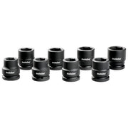 Metabo 628834000 Set di chiavi a bussola 8 pz 21 22 24 26 27 28 30 32 mm colore Nero