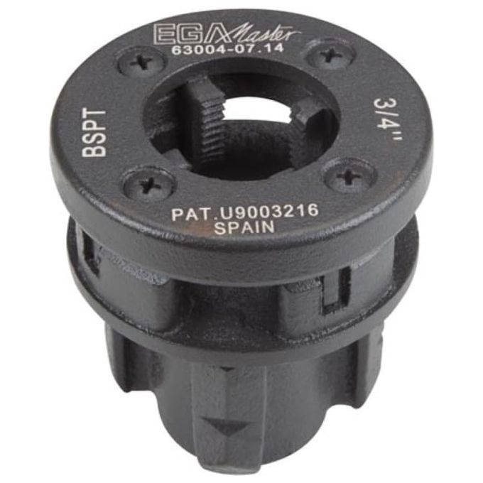 EGA Master 63004 Bussola Testa Ottagonale 3-4'' BSP Filie're per Tubi Acciaio colore Nero