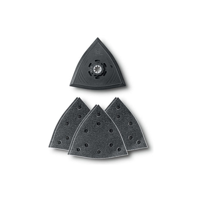 Fein 63806204210 Set di Levigatura 7 pz Grana 60 80 180 Lunghezza 130 mm colore Grigio