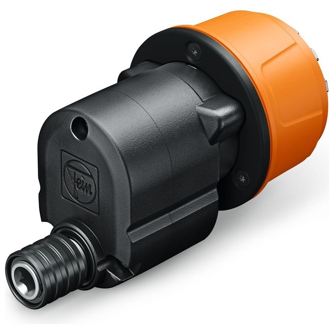 FEIN 64203026010 Braccio Eccentrico per Avvitatore a Batteria Compatibile con Tutti Modelli FEIN QuickIN 12 Posizioni Sicure Attacco Bit DIN ISO 1173 - C 6.3 e E 6.3 colore Nero