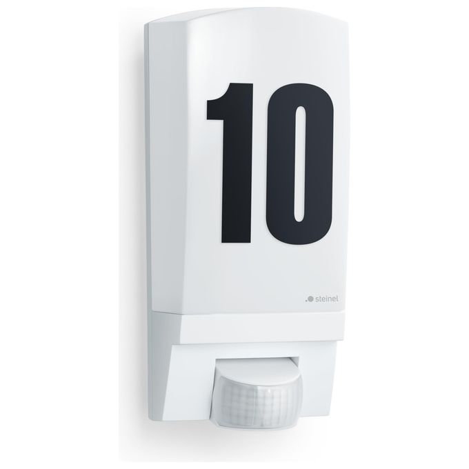 Steinel L1 Lampada da Parete con Sensore di Movimento 180° IP44 IK07 E27 colore Bianco