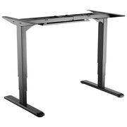 Equip telaio elettrico sit stand per scrivania, doppio motore, ergonomico, altezza da 62 a 128 cm, portata 125 kg, nero, 650805