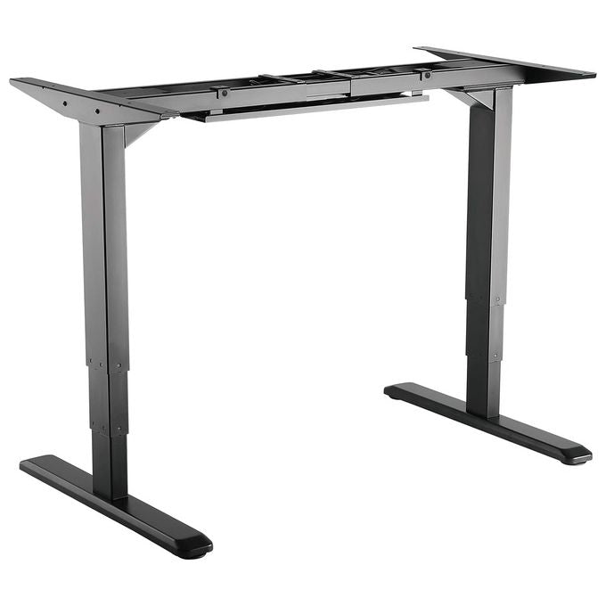 Equip telaio elettrico sit stand per scrivania, doppio motore, ergonomico, altezza da 62 a 128 cm, portata 125 kg, nero, 650805