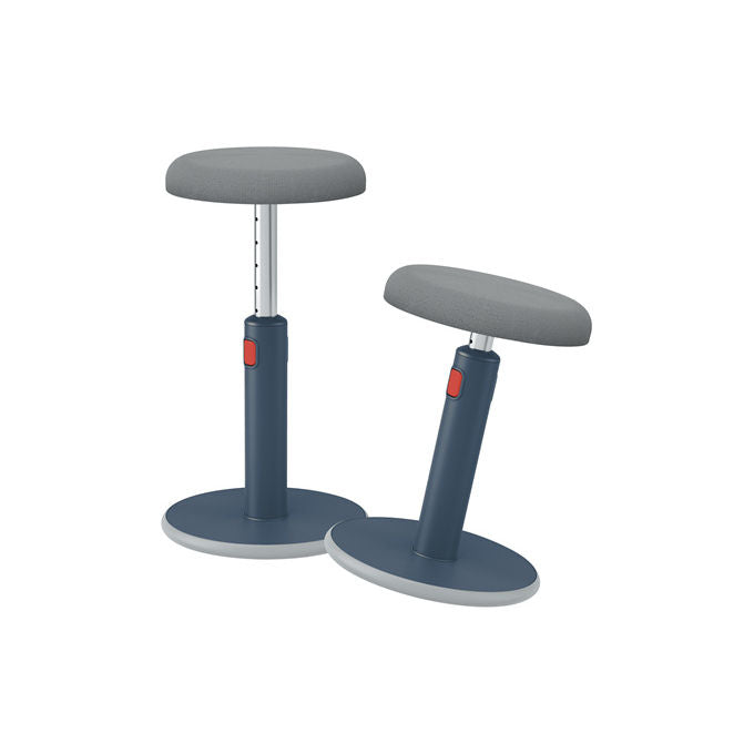 Leitz 65180089 Ergo Cosy Sgabello Active Sit Stand regolabile in altezza da 46 a 79 cm portata 110 Kg colore Grigio