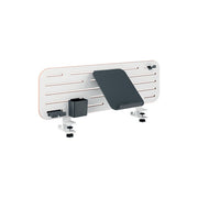 Leitz 65490000 Ergo Pannello forato con accessori Organizer da scrivania con supporto laptop 80 cm x 25 cm compatibile con piani fino a 35 mm colore Bianco