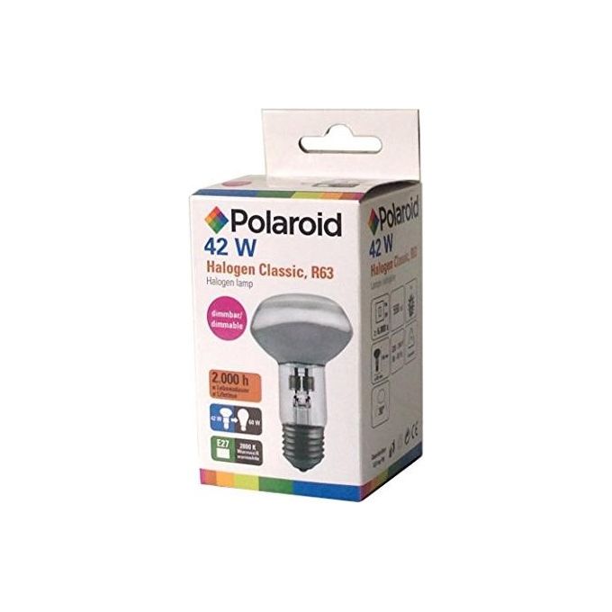 Polaroid BRV-98.6028 Lampada Alogena Faretto R63 E27 42W 300lm 60W 2800K