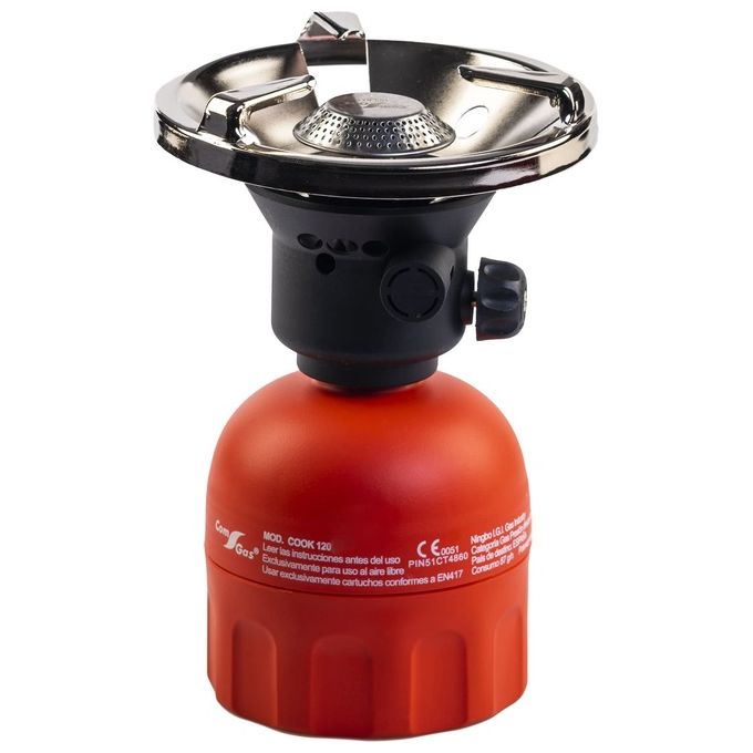 Project03 COOK120 Fornello a Gas Portatile Cartuccia Butano Accensione Piezoelettrica 1.30 W Campeggio Picnic