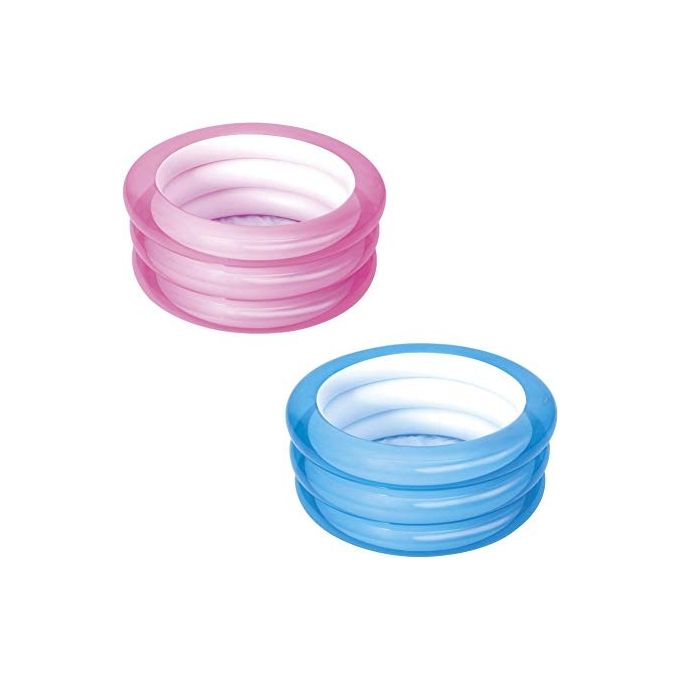 Bestway 51033 Piscina Gonfiabile per Bambini Tonda 3 Anelli in Vinile 70x30 cm 43 L colore Assortiti