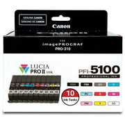 Canon 6951C009 PFI-5100 Multipack cartuccia d'inchiostro originale resa standard 10 pezzi colore Nero