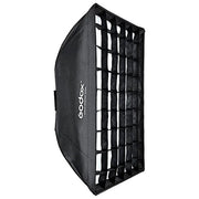Godox 6952344205204 Softbox Rettangolare 80x120 cm con Attacco Bowens e Griglia a Nido d'Ape colore Nero